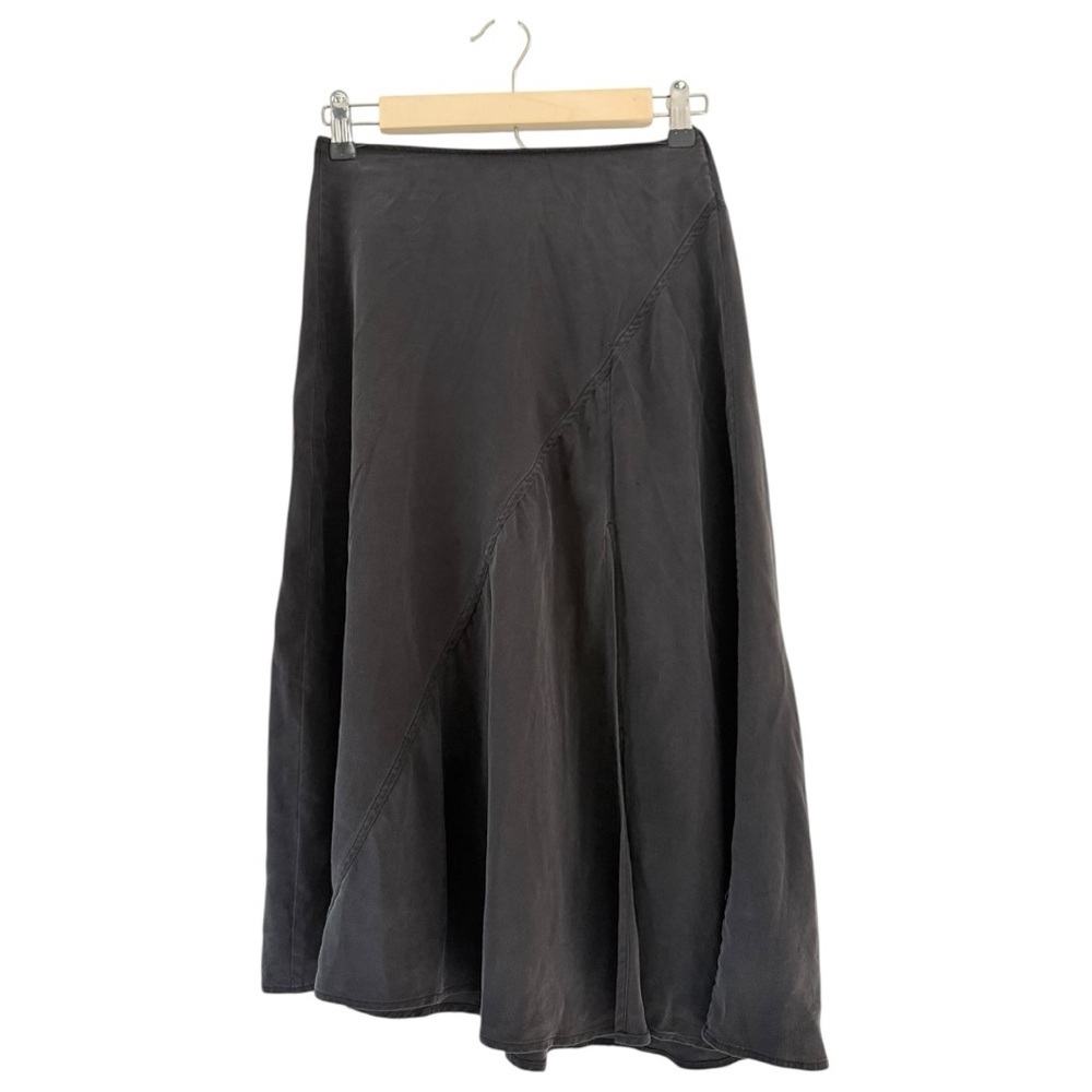 Cuyana Asymmetric Panel A-Line Skirt Black XS